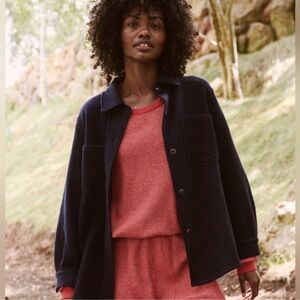 The Great. Craftsman Shirt Jacket In Navy Blue SZ XS 0 Reg. $350